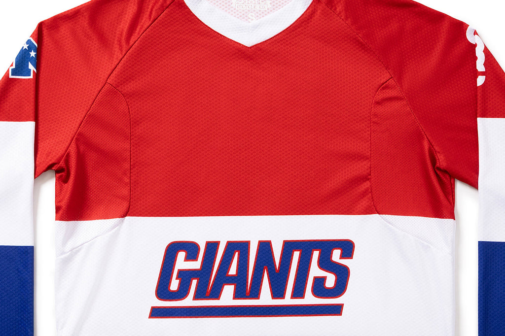 #NFLJ-NYG – NFL Collection | Long Sleeve MTB Jersey – NY Giants (Size Small, Like-New – Washed for Photos)