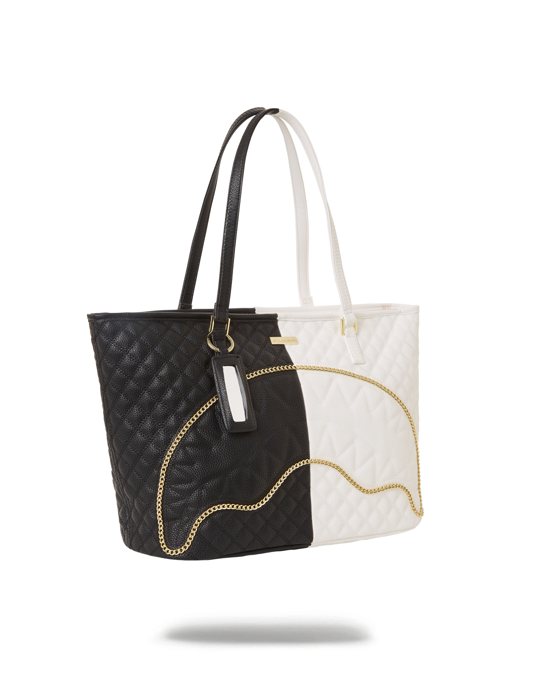 LEVELED UP SPLIT QUILT SHARK TOTE