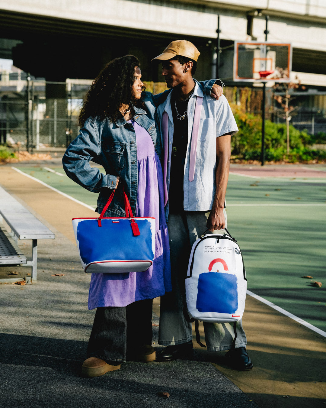 KEITH HARING THE BIG BLUE PURSE ART TOTE