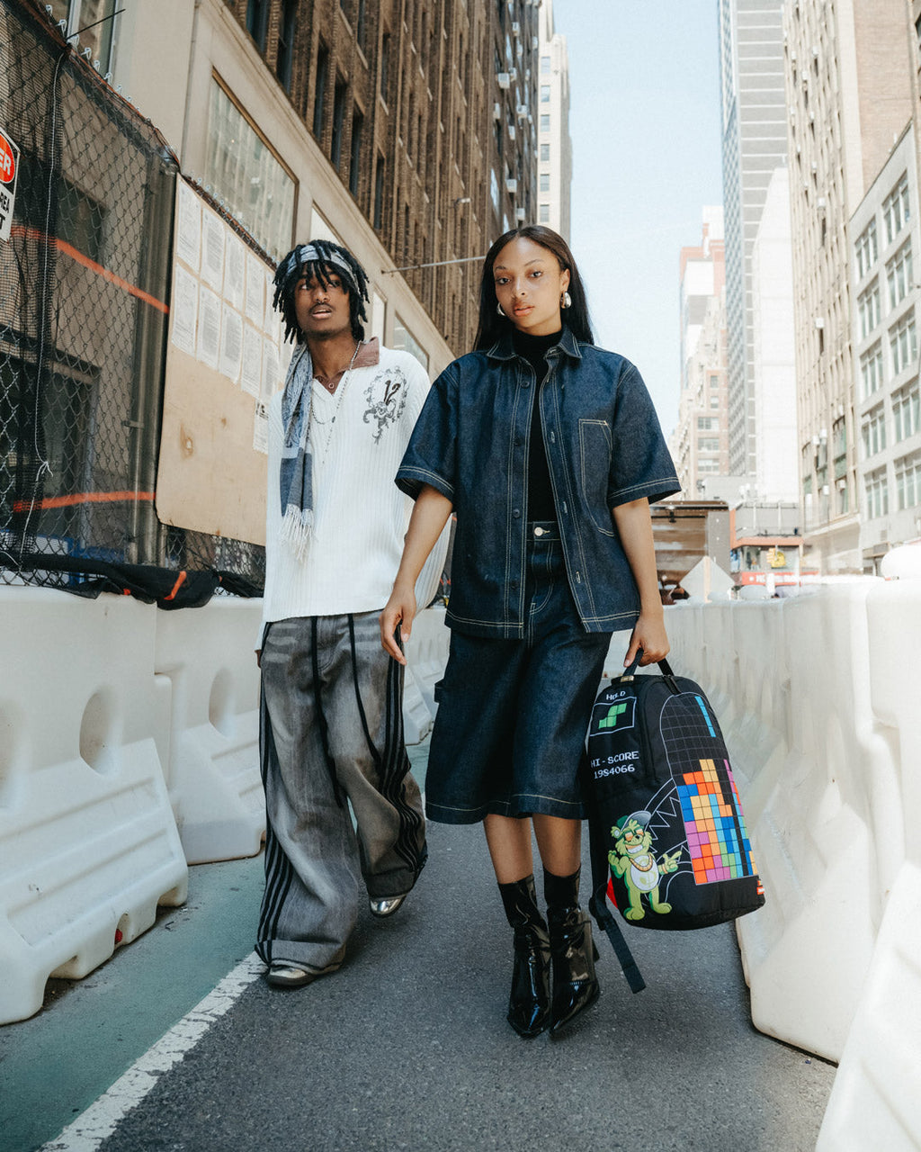 TETRIS WITH DIABLO AND MONEY BEAR BACKPACK