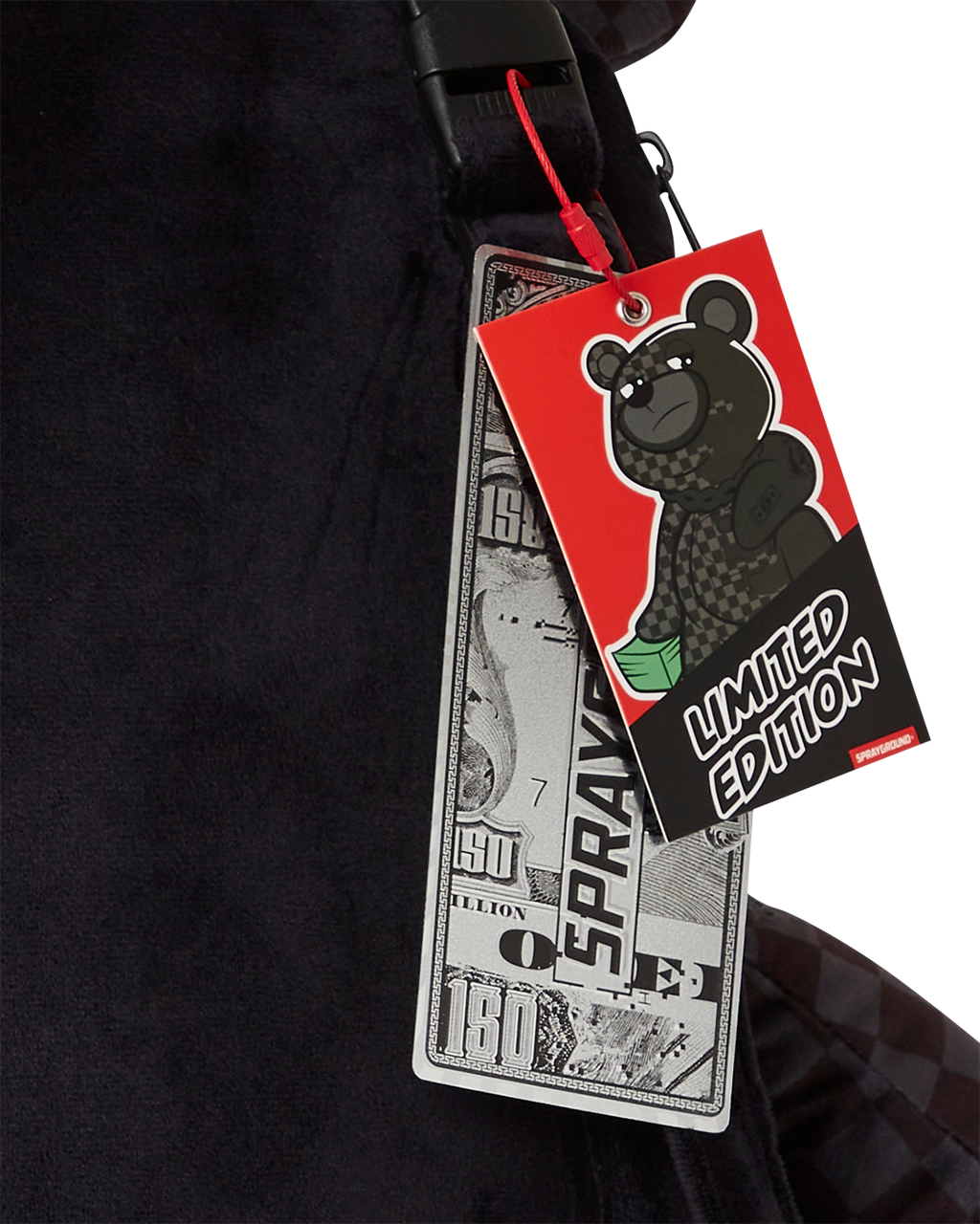 SPEED SHARK SIDE SWIPE MONEYBEAR TEDDY BEAR BACKPACK