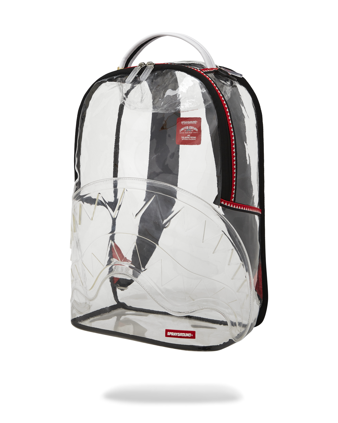 100% CLEAR BACKPACK SHARK