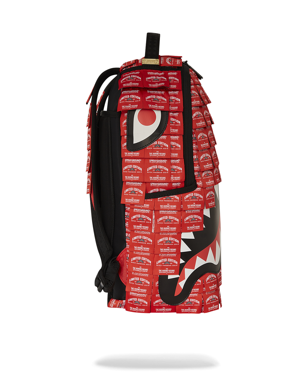 MADE OF WOVEN LABELS SHARK BACKPACK