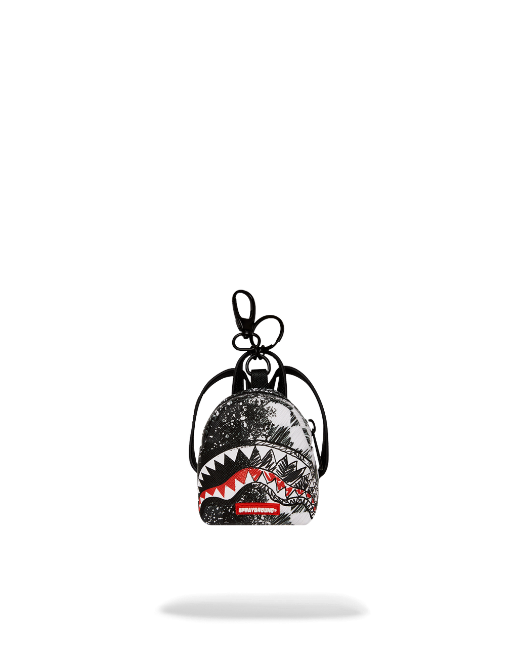 SCRIBBLE DRIBBLE CHECK BACKPACK KEYCHAIN