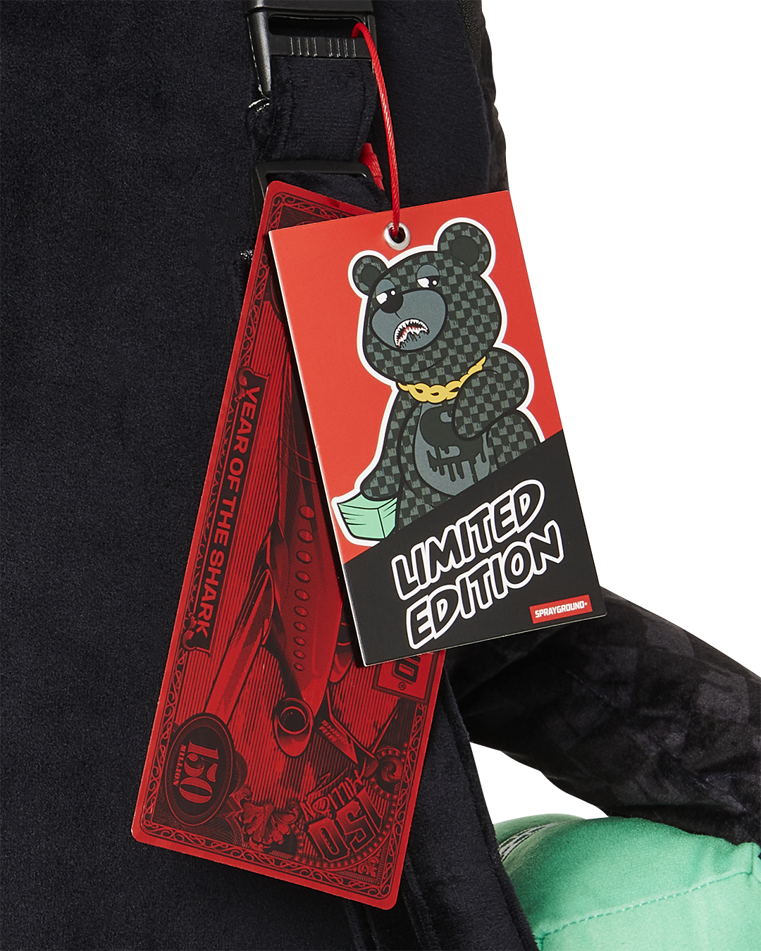 SHARKS IN PARIS THUNDERDRIP MONEYBEAR TEDDYBEAR BACKPACK