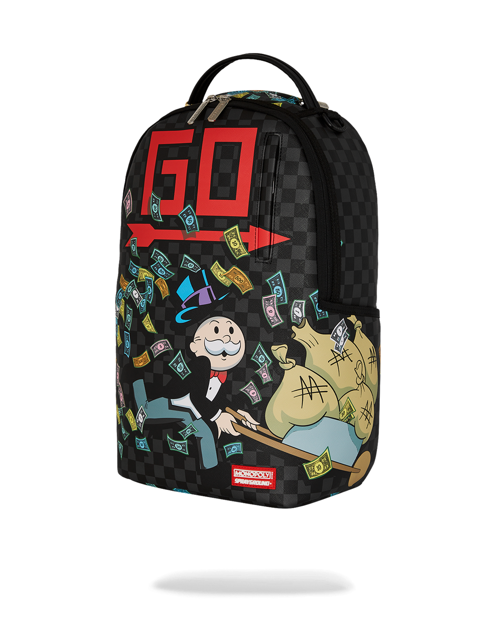 MONOPOLY WHEEL BARREL BACKPACK