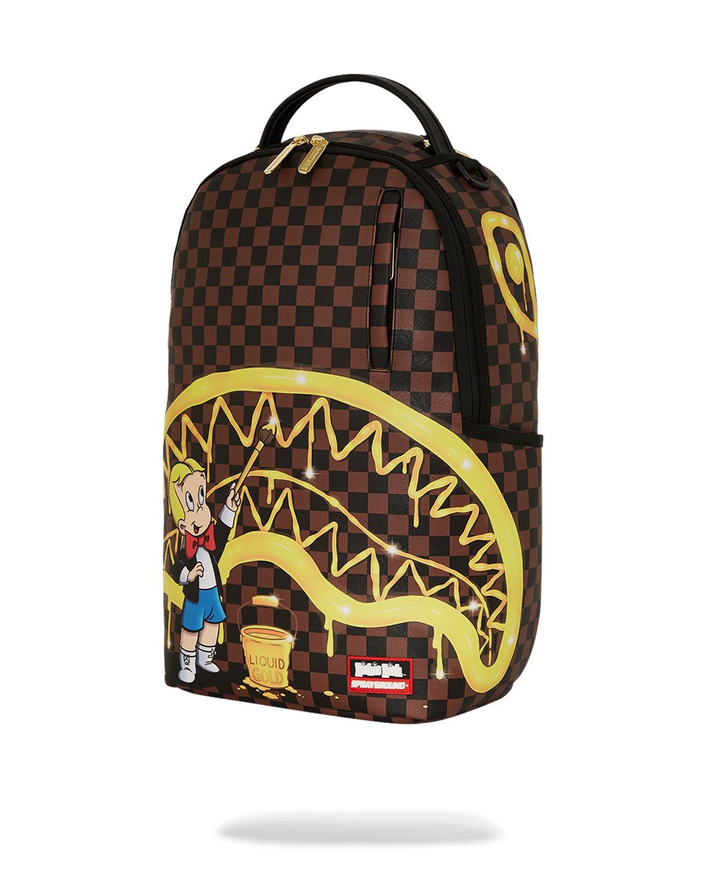 RICHIE RICH PAINT THE SHARK GOLD BACKPACK