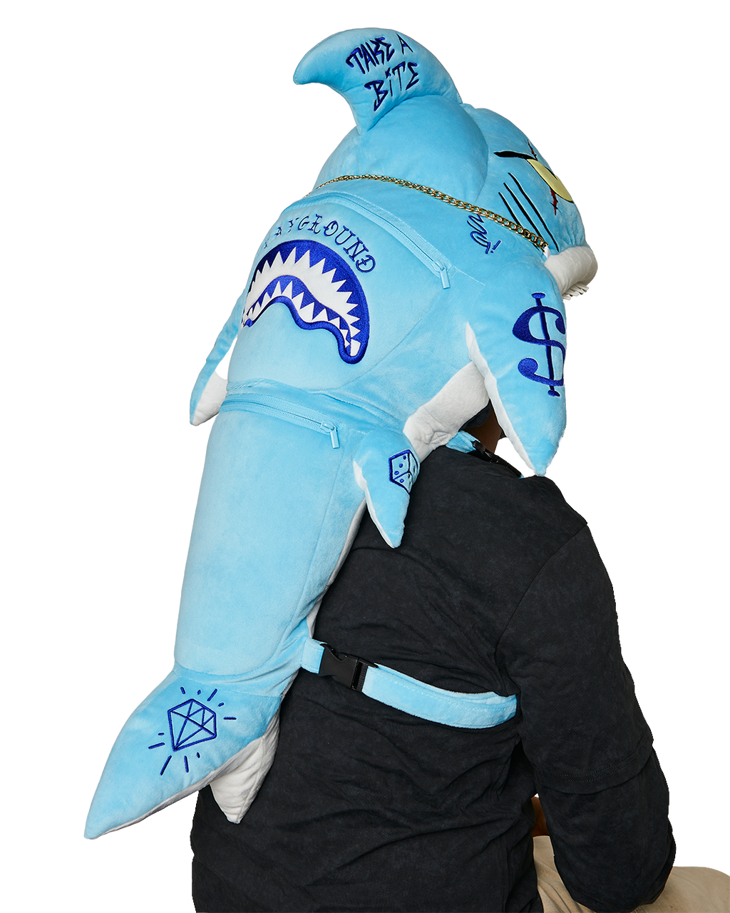 STUFFED SAVAGE HOODY BACKPACK SHARK