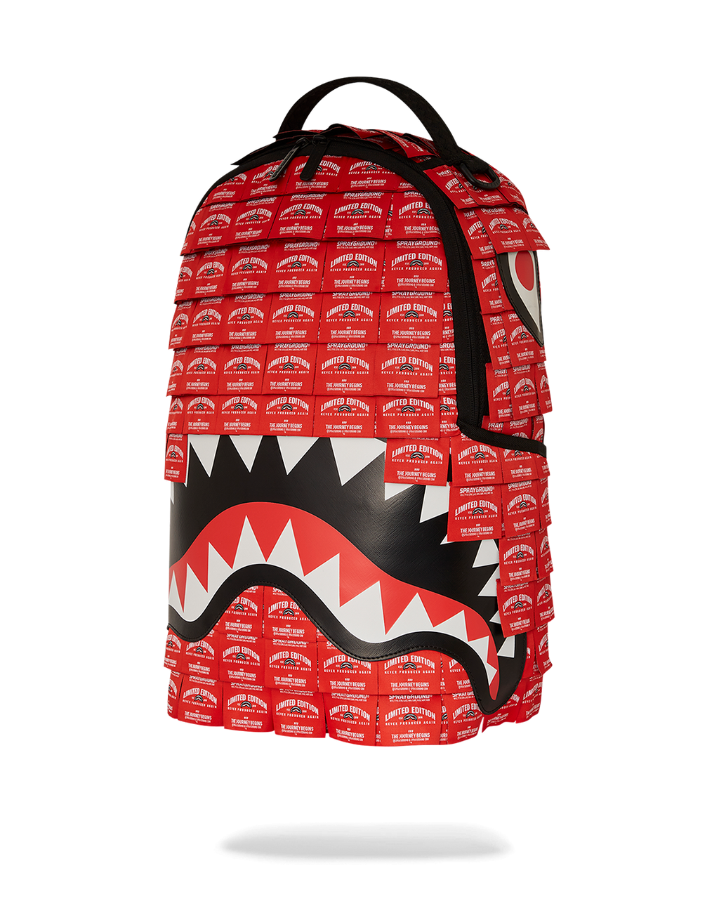 MADE OF WOVEN LABELS SHARK BACKPACK