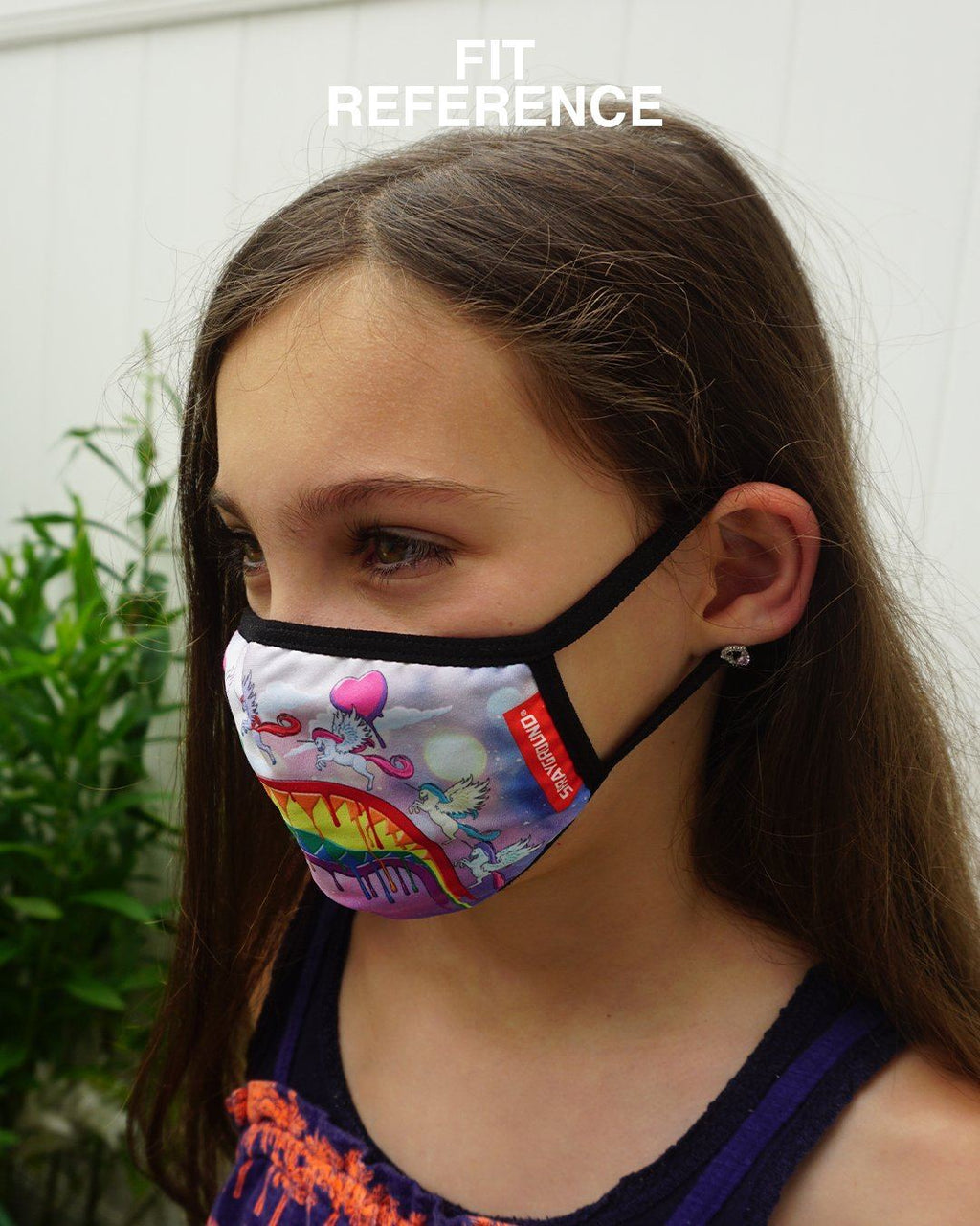 KIDS FORM FITTING MASK:  ASTRO BUBBLE