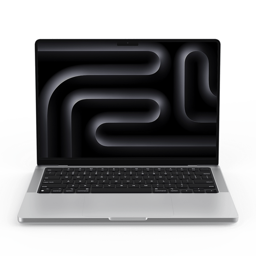 Apple 14-inch MacBook Pro M3 8-Core, 8GB RAM, 512GB Flash, 10-Core GPU, Silver - Grade B