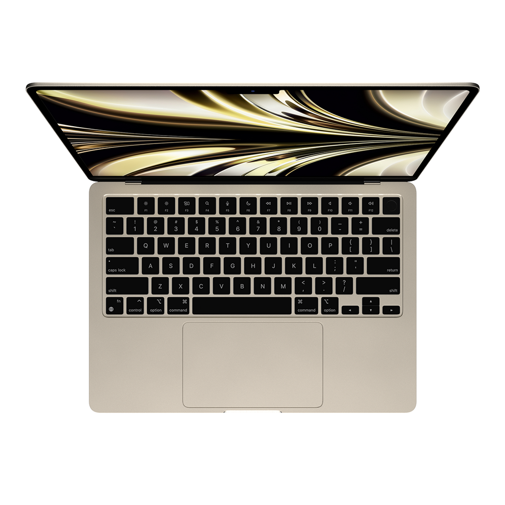 Apple 13-inch MacBook Air M2 chip, 16GB RAM, 256GB Flash, 8-Core GPU, Starlight - Grade B