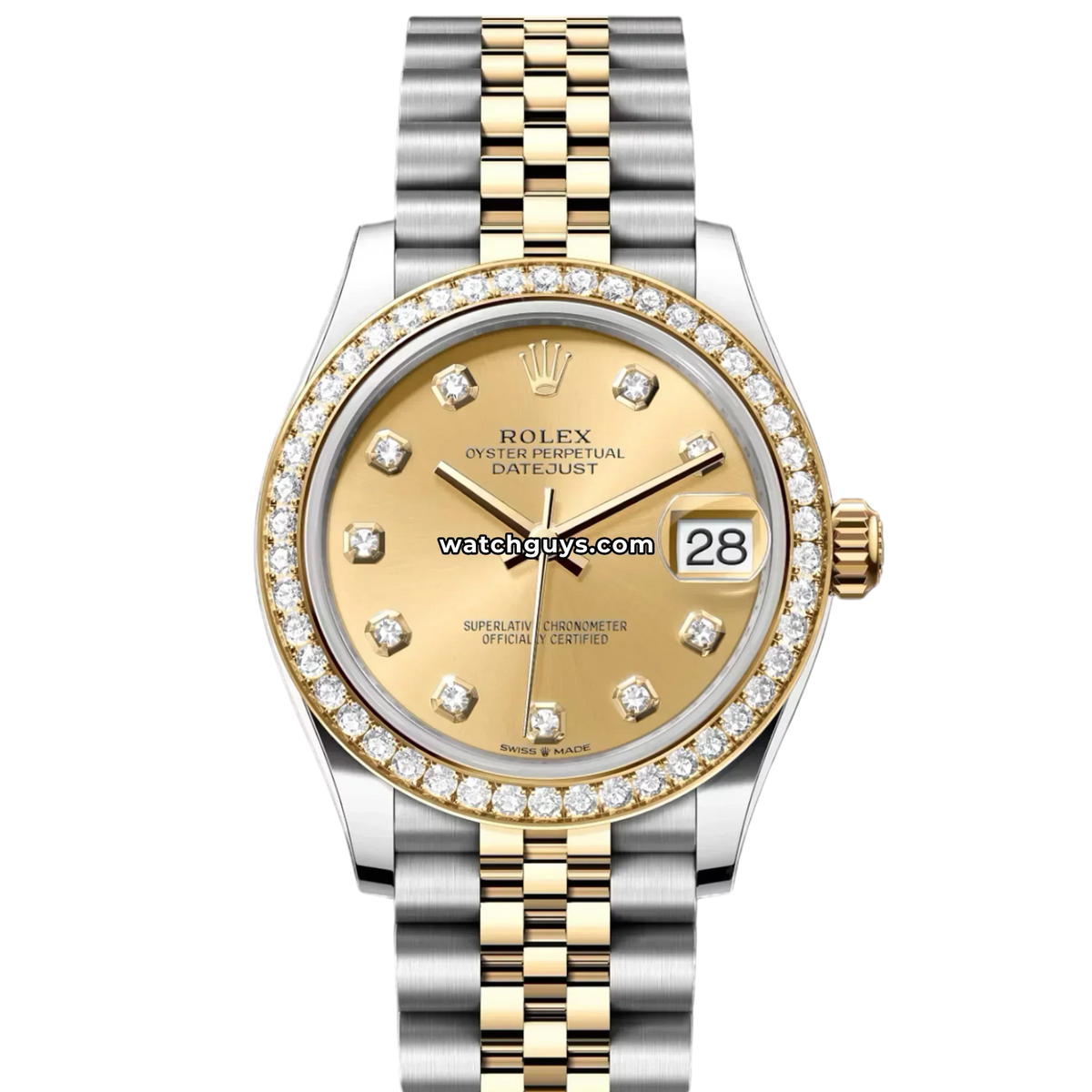 Rolex Datejust 278383RBR Champagne Diamond