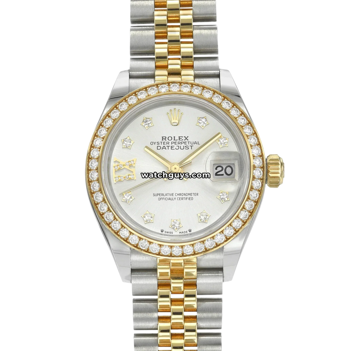 Rolex Datejust 279383RBR Silver Diamond Jubilee