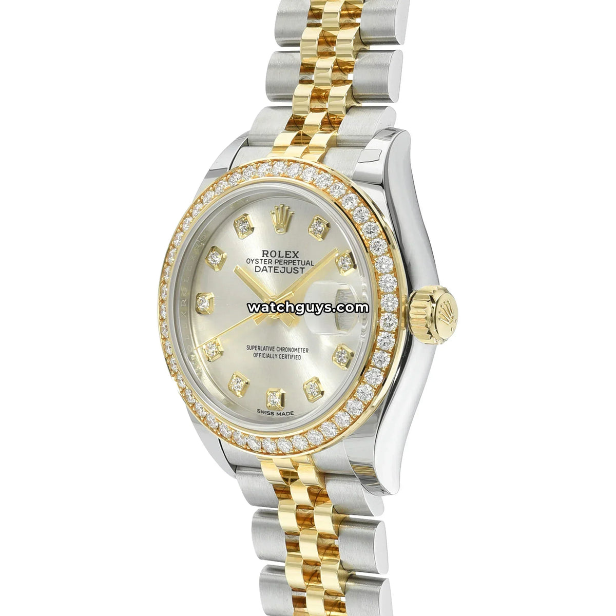Rolex Datejust 279383RBR Silver Diamond
