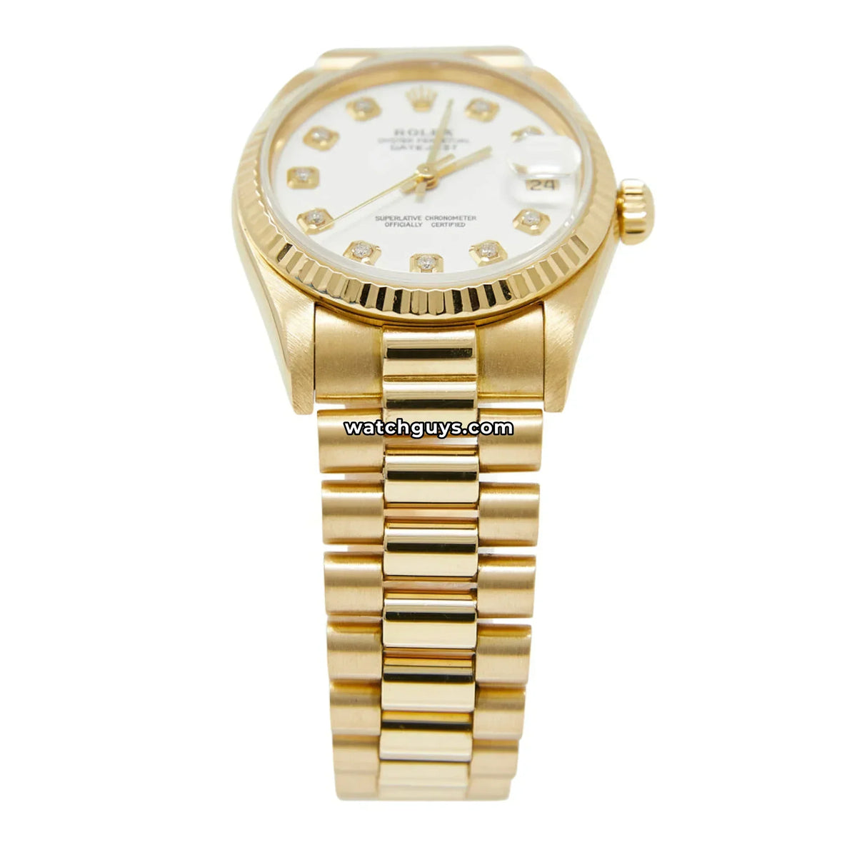 Rolex Datejust 68278 White Diamond President