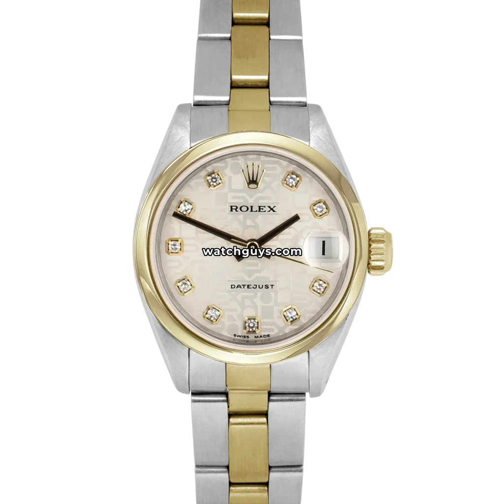 Rolex Datejust 69163 Silver Oyster Diamond