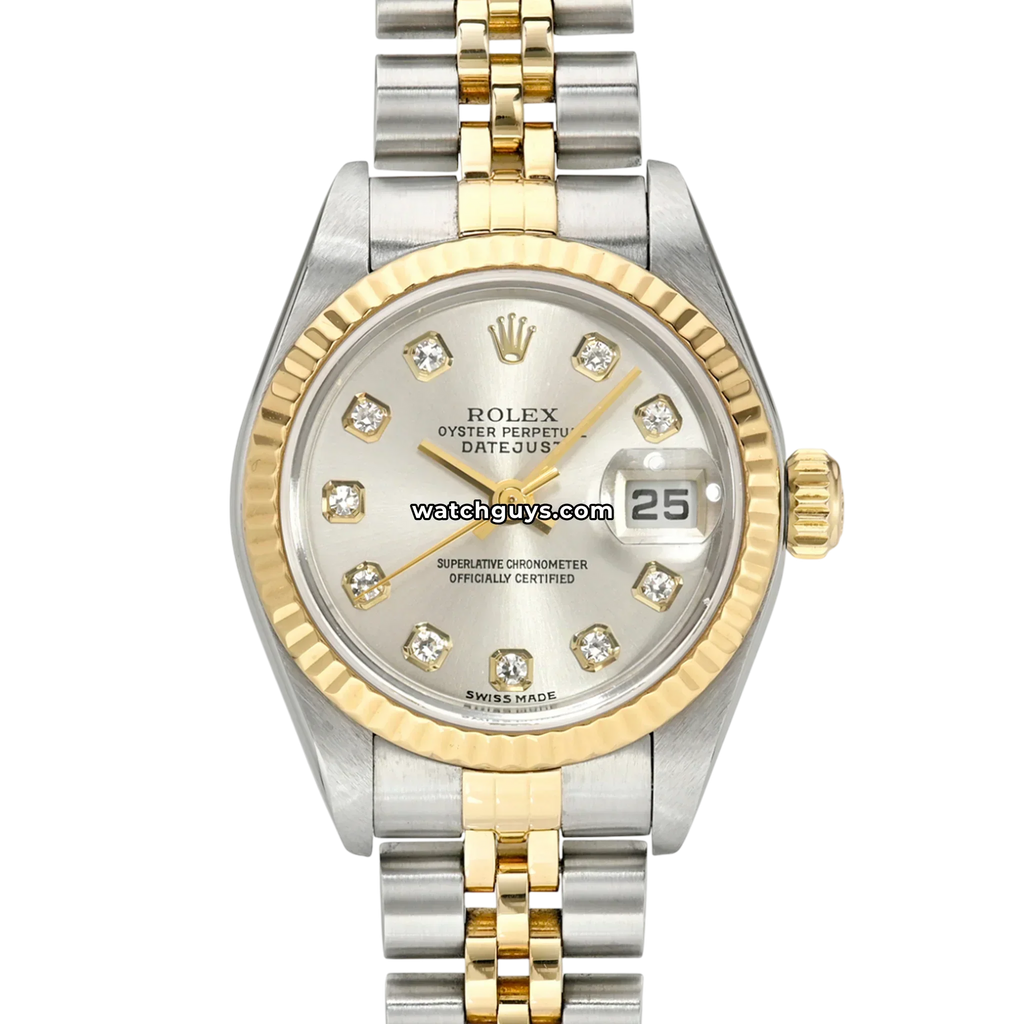 Rolex Datejust 69173 Silver Diamond Two Tone