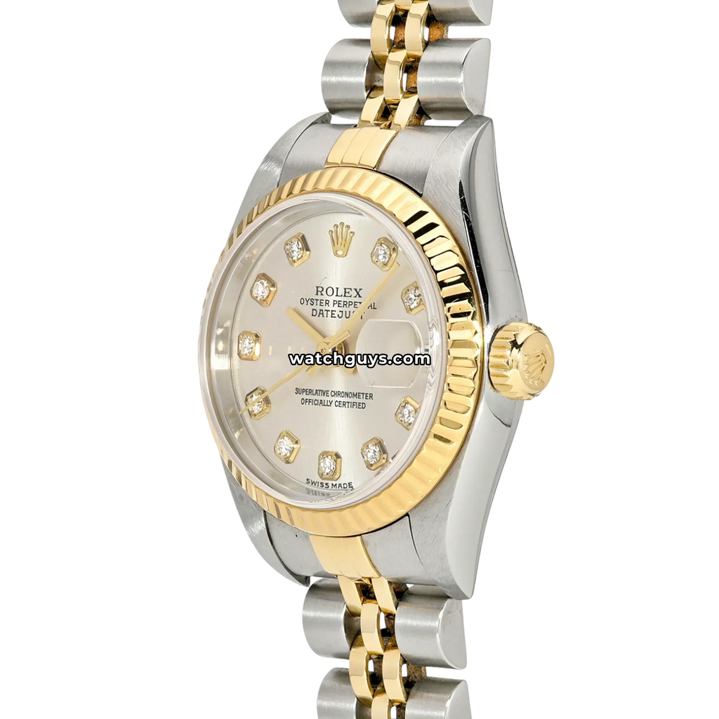 Rolex Datejust 69173 Silver Diamond Two Tone