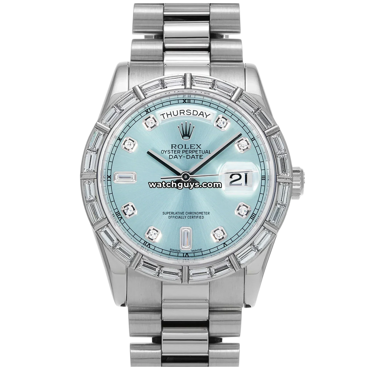 Rolex Day-Date 118366 Ice Blue Diamond