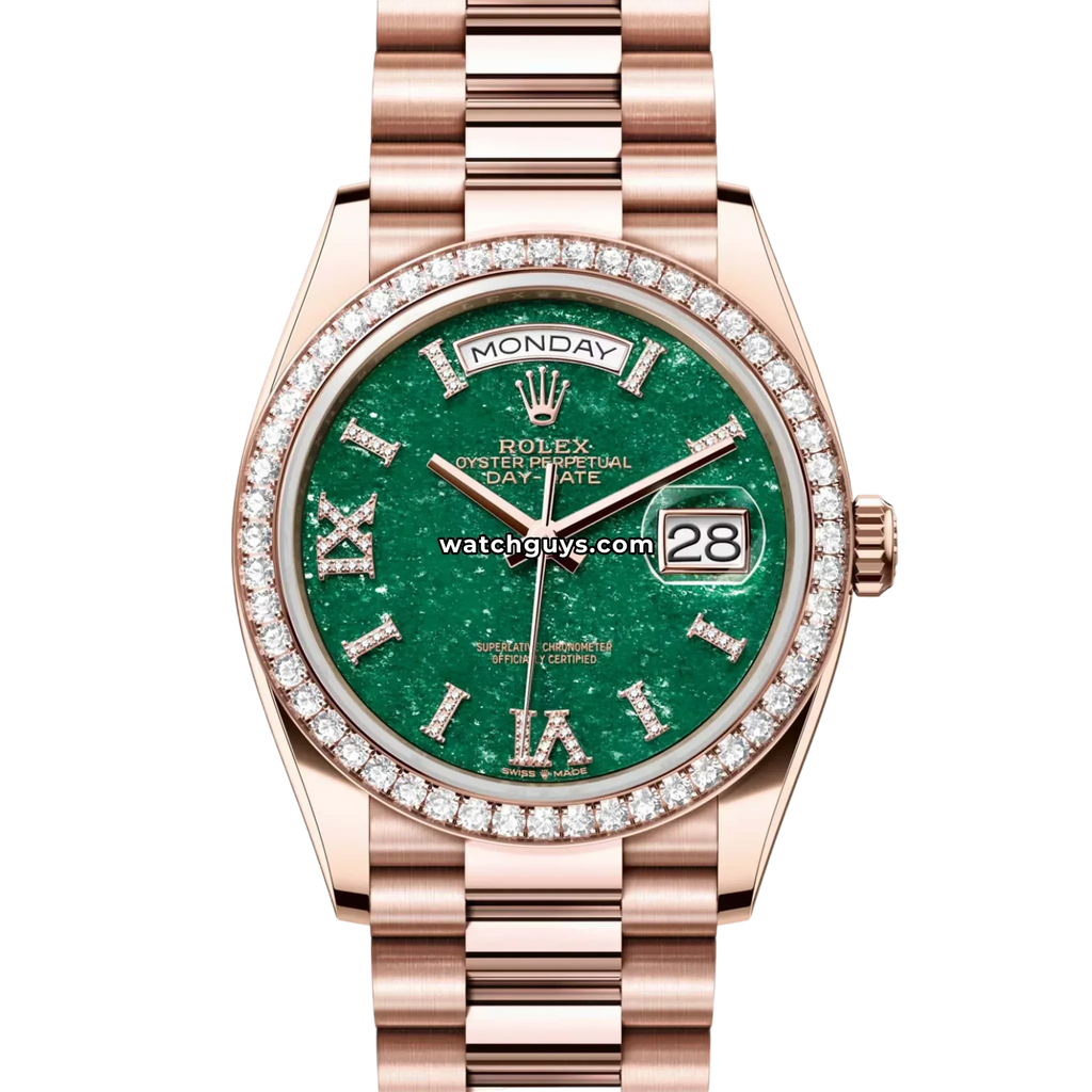 Rolex Day-Date 128345RBR Green Diamond