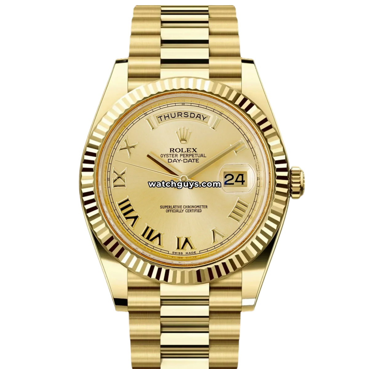 Rolex Day-Date 218238 Champagne Roman President