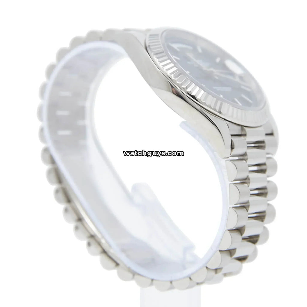 Rolex Day-Date 228239 Black 18k White Gold