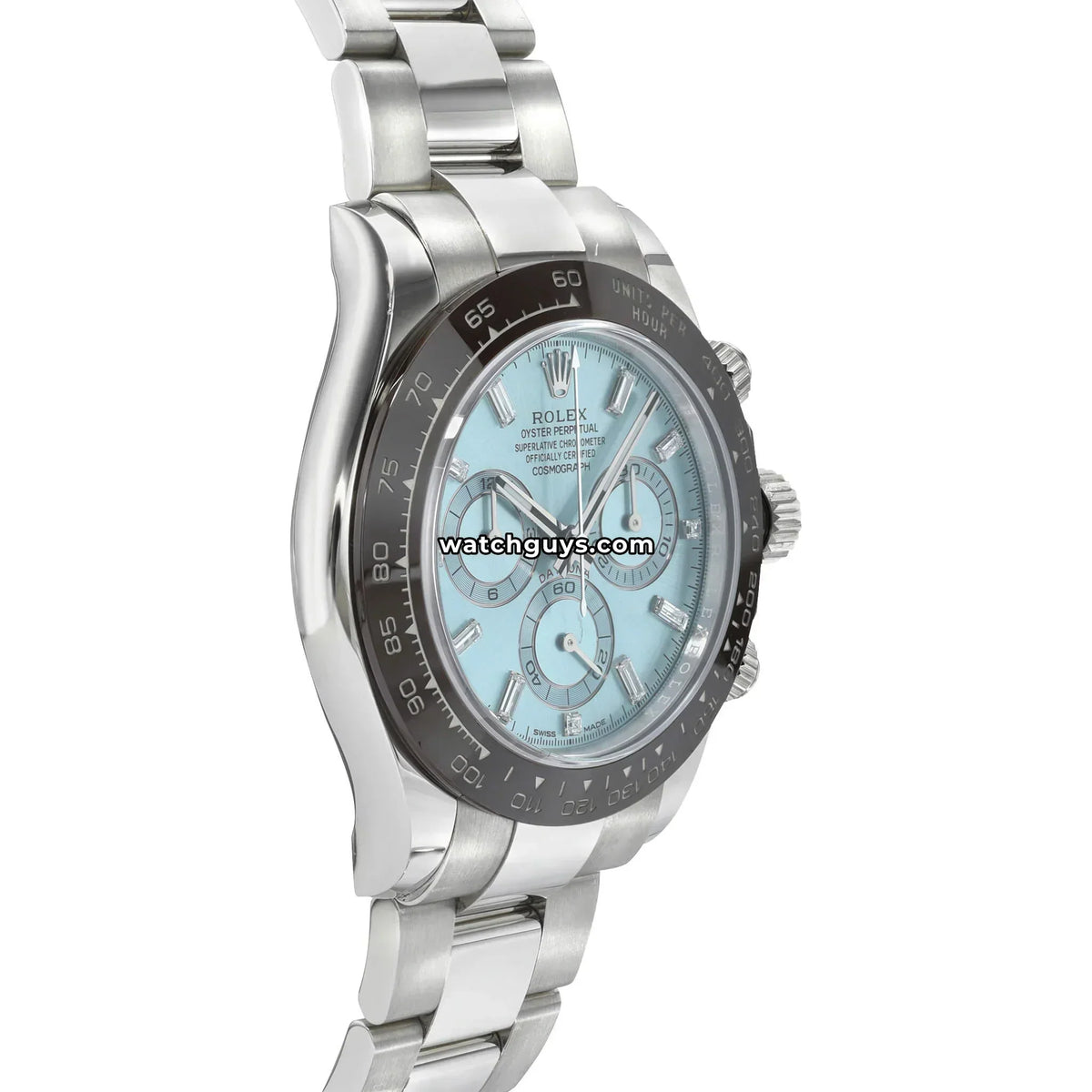 Rolex Daytona 116506 Platinum Baguette Diamond