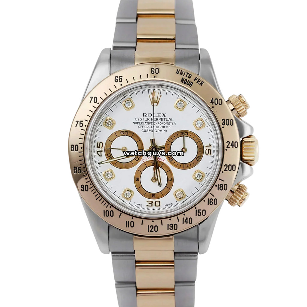 Rolex Daytona Zenith 16523 White Diamond