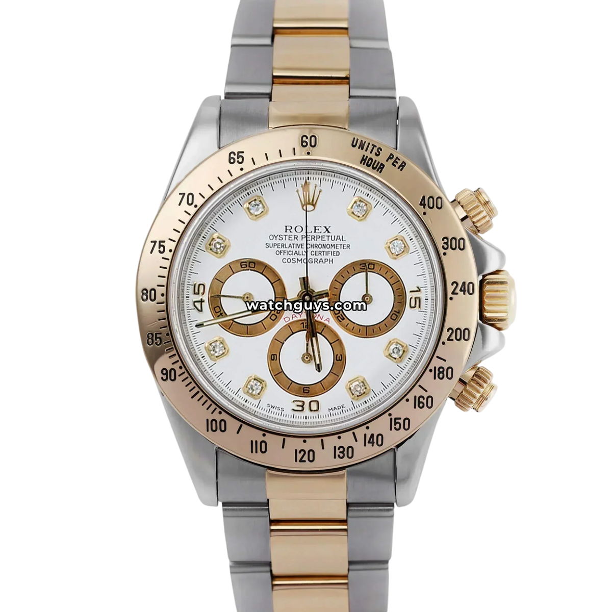 Rolex Daytona Zenith 16523 White Diamond