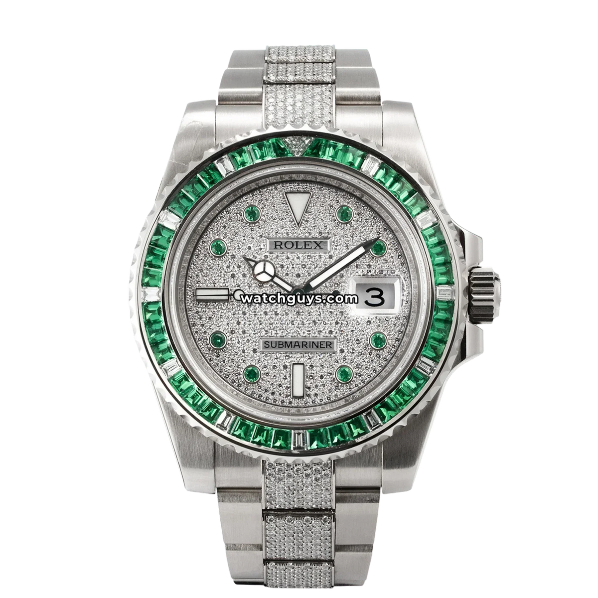 Rolex Submariner 116649EMBR Diamond Paved
