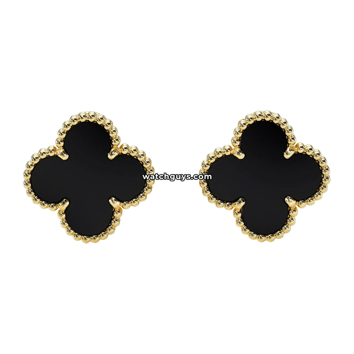 Van Cleef & Arpels Vintage Alhambra Earring Onyx