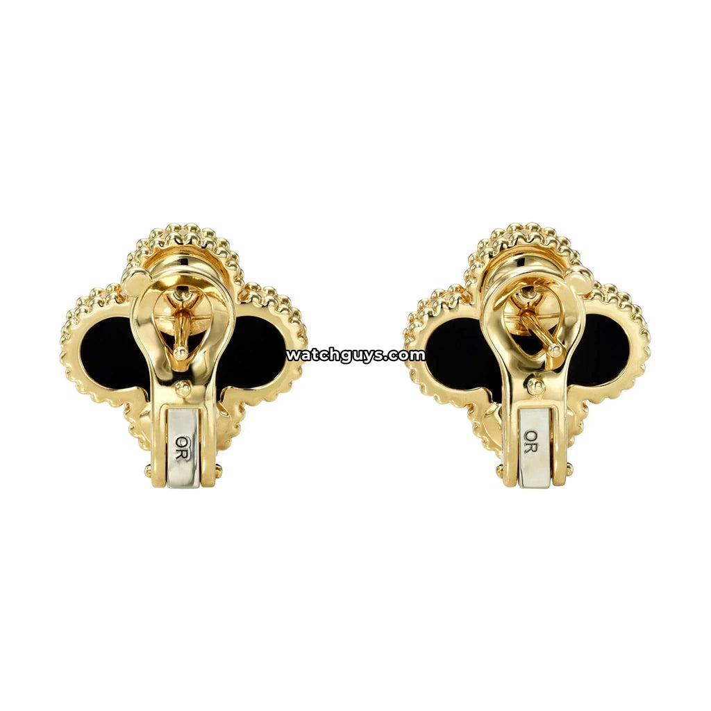 Van Cleef & Arpels Vintage Alhambra Earring Onyx