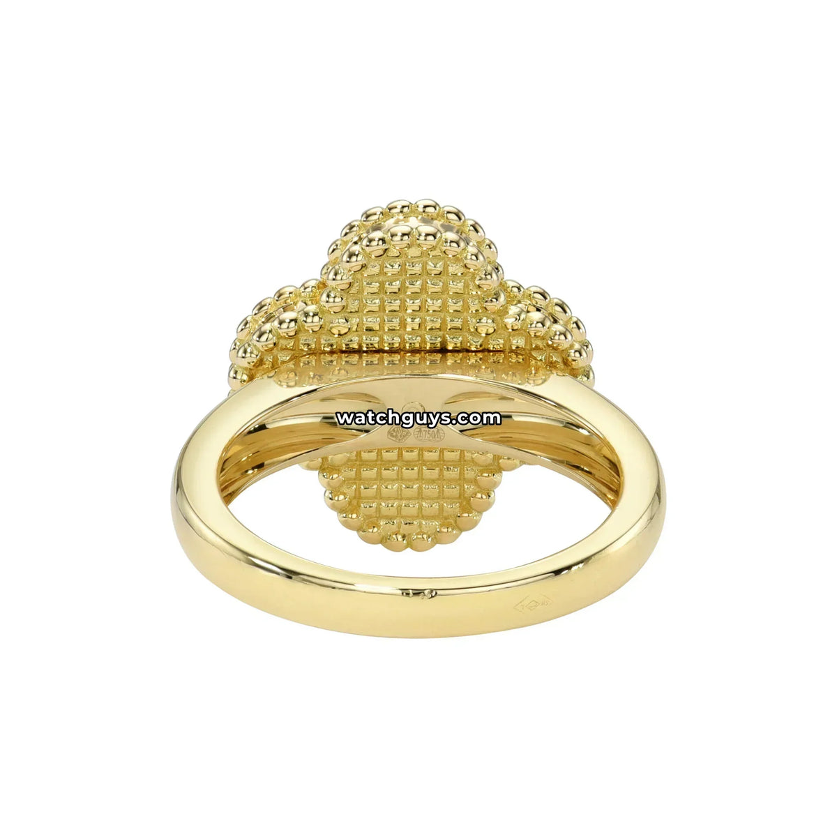 Van Cleef & Arpels Vintage Alhambra Ring Onyx and Diamond